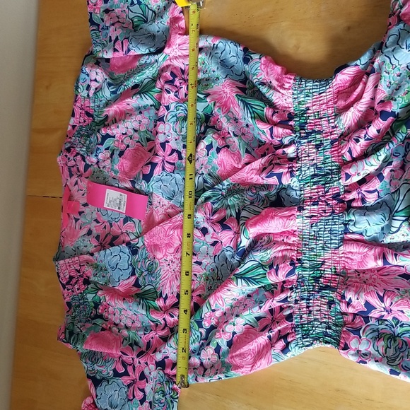 Lilly Pulitzer Cristiana Dress Oyster Bay Navy Always Be Blooming - Picture 12 of 16